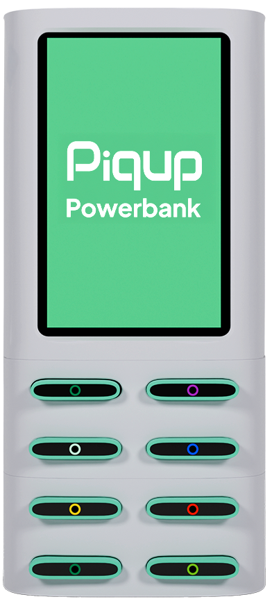 Kiralanabilir Powerbank Şarj İstasyonu - Piqup iF Design Award Ödüllü Tasarım