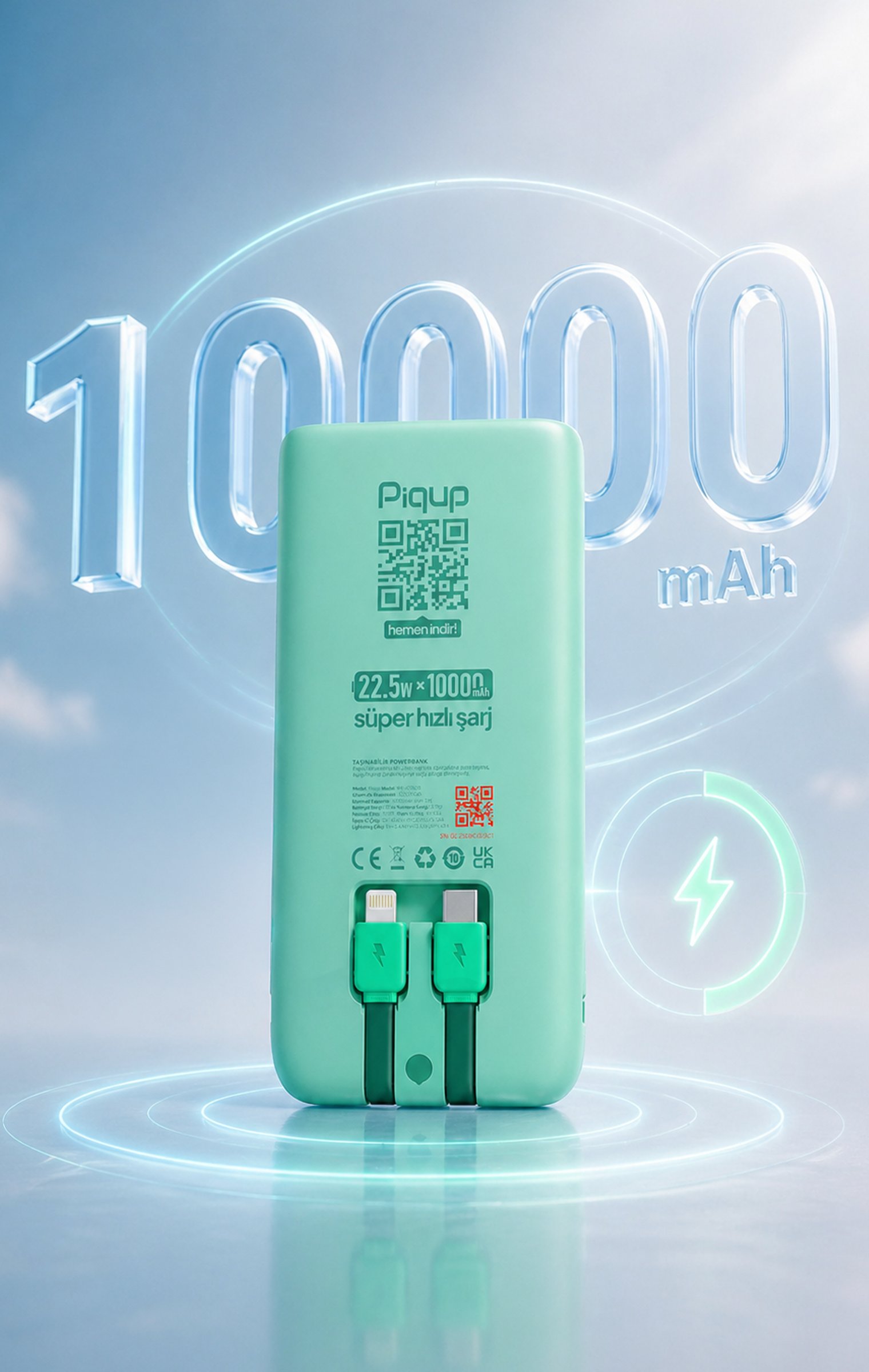 Kiralanabilir Powerbank - Dünyada İlk Süper Güçlü - 10.000 mAh yüksek kapasite ile gün boyu enerjin hiç bitmesin. | Piqup